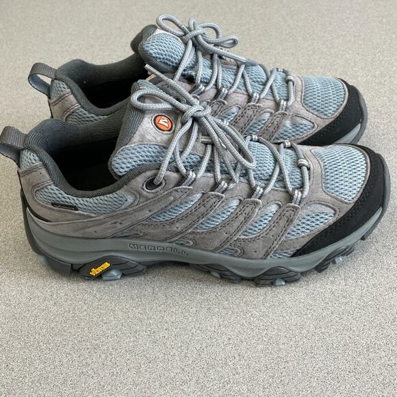 NEW Merrell Moab 3 Altitude Blue Suede Hiking Shoes Women's Size 9 Waterproof - Picture 1 of 8